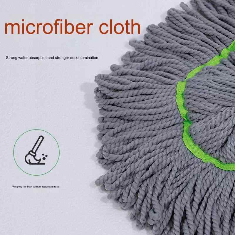 2-in-1 Self-Wringing Mop | Rotating Microfiber Floor Mop with Stainless Steel Pole â Hands-Free Dehydration for Easy Cleaning