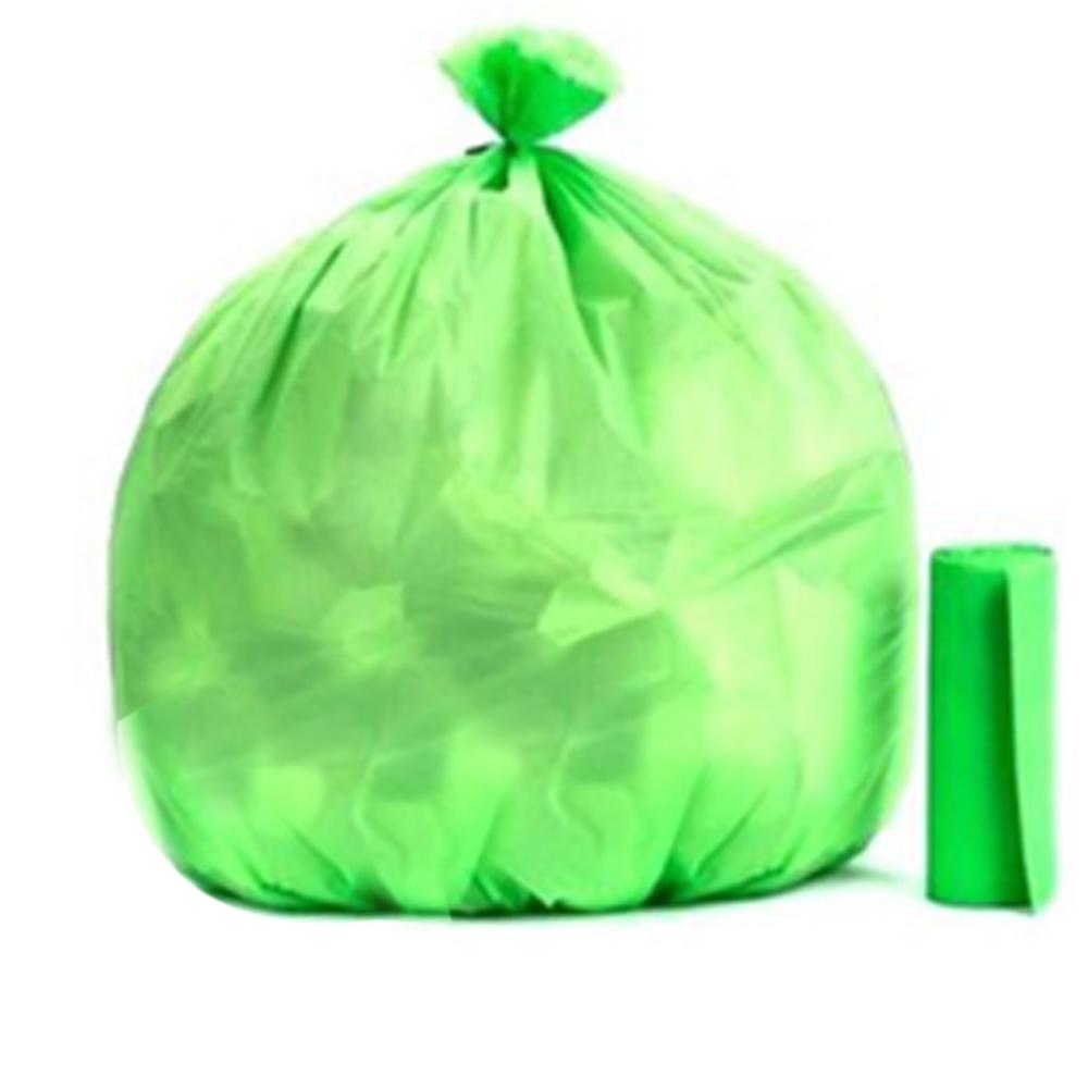 Bio-degradable Eco Friendly Garbage trash Bags Rolls (24 X 32) (Green)
