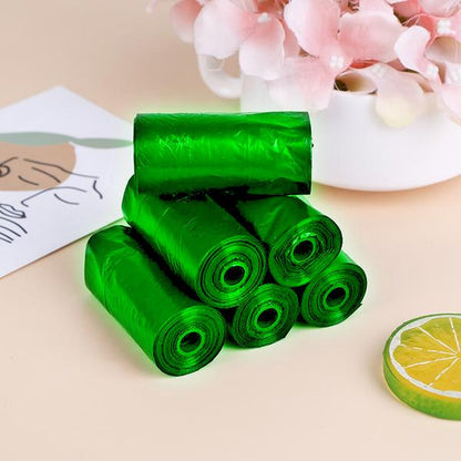 Bio-degradable Eco Friendly Garbage trash Bags Rolls (24 X 32) (Green)